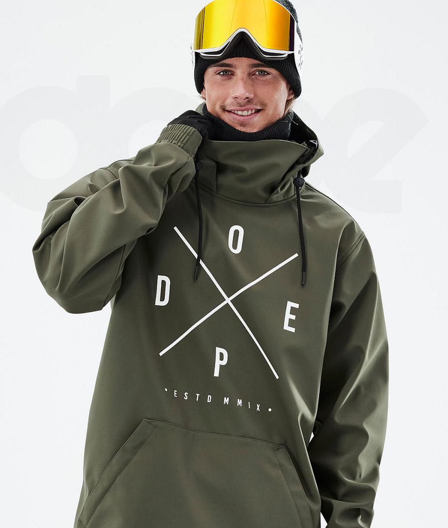 Dope Yeti 2X-Up Snowboard Jassen Heren Olijfgroen Groen | NLYU2846