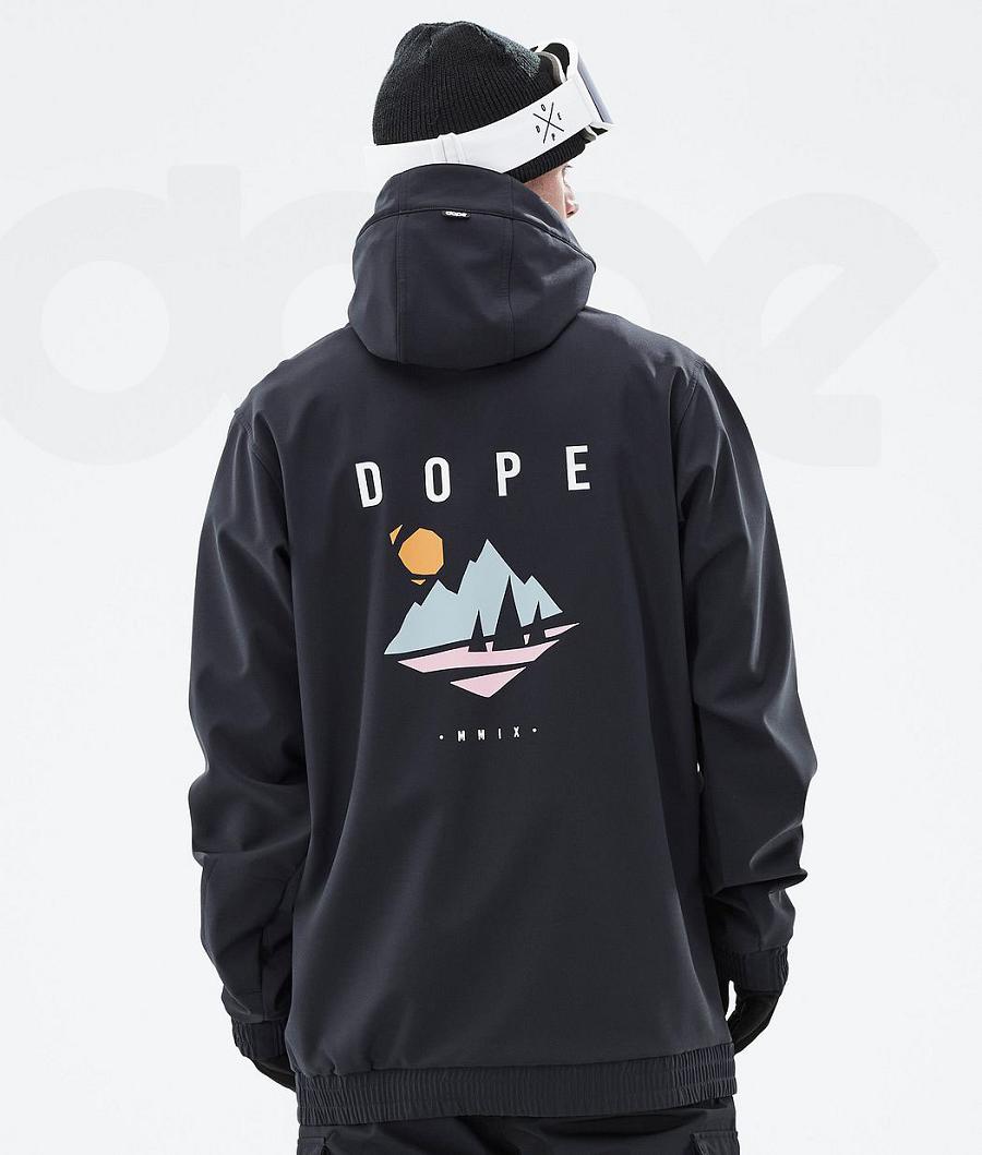 Dope Yeti Pine Ski-jassen Heren Zwart | NLVD2970