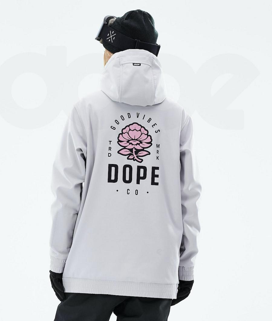 Dope Yeti W 2021 Rose Snowboard Jassen Dames Zilver | NLFM3535