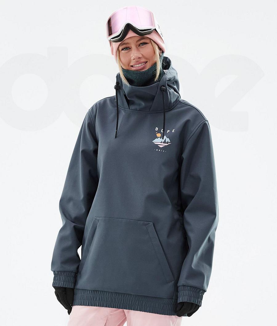 Dope Yeti W Pine Ski-jassen Dames Diepgroen Blauw | NLJJ3714